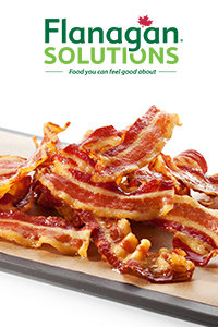 Flanagan Solutions Logo with Cooked Bacon